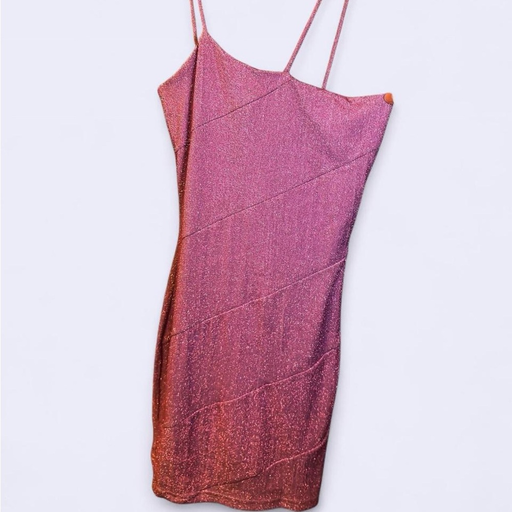 Princess Polly Pink Glitter Mini Dress